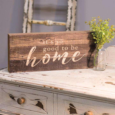 Good To Be Home Wood Sign - The Fox Decor